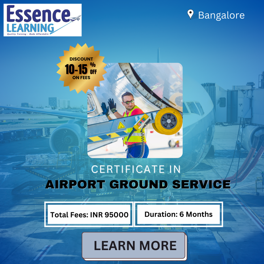 Certification in Airport Ground Service at Essence Learning, Bengaluru/Bangalore